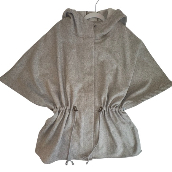 Eddie Bower Wool Blend Hooded Poncho - Picture 1 of 17